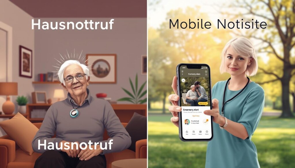 Hausnotruf vs Mobiler Notruf Systeme Hausnotruf vs Mobiler Notruf Systeme