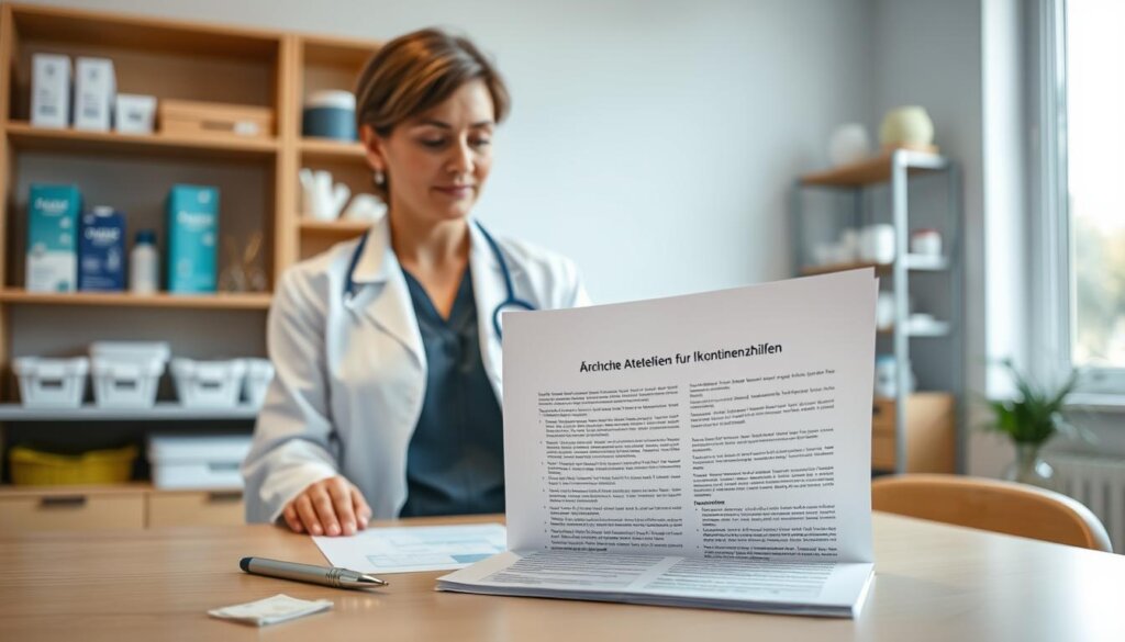Ärztliche Attestierung für Inkontinenzhilfen